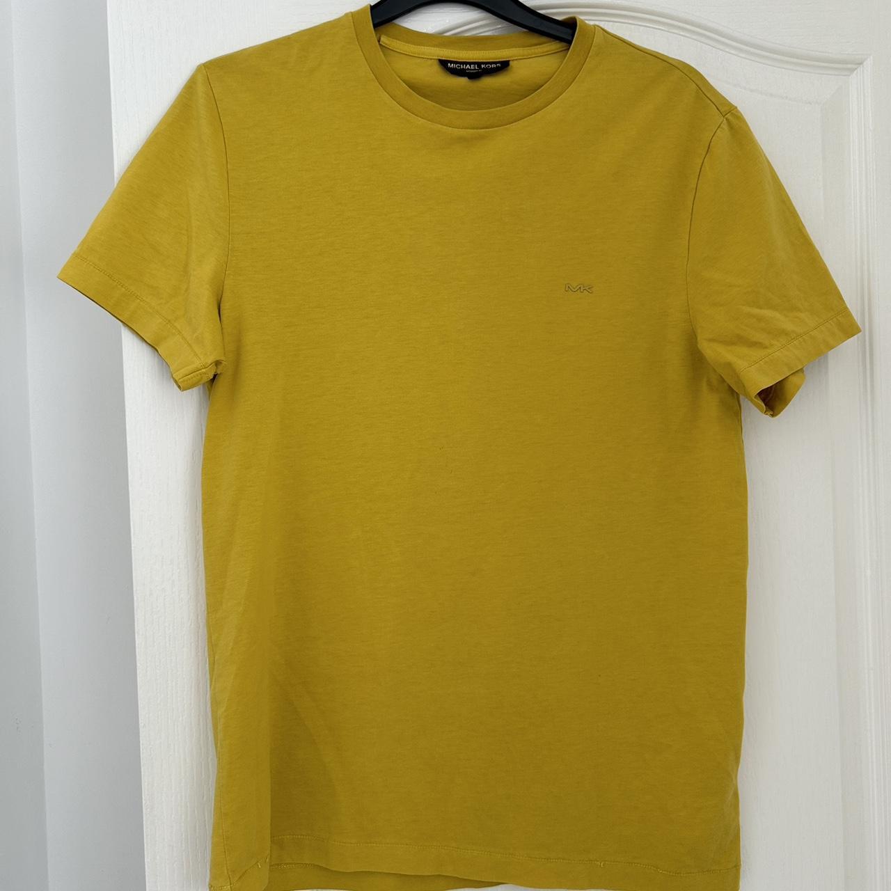 Michael kors t shirt yellow online