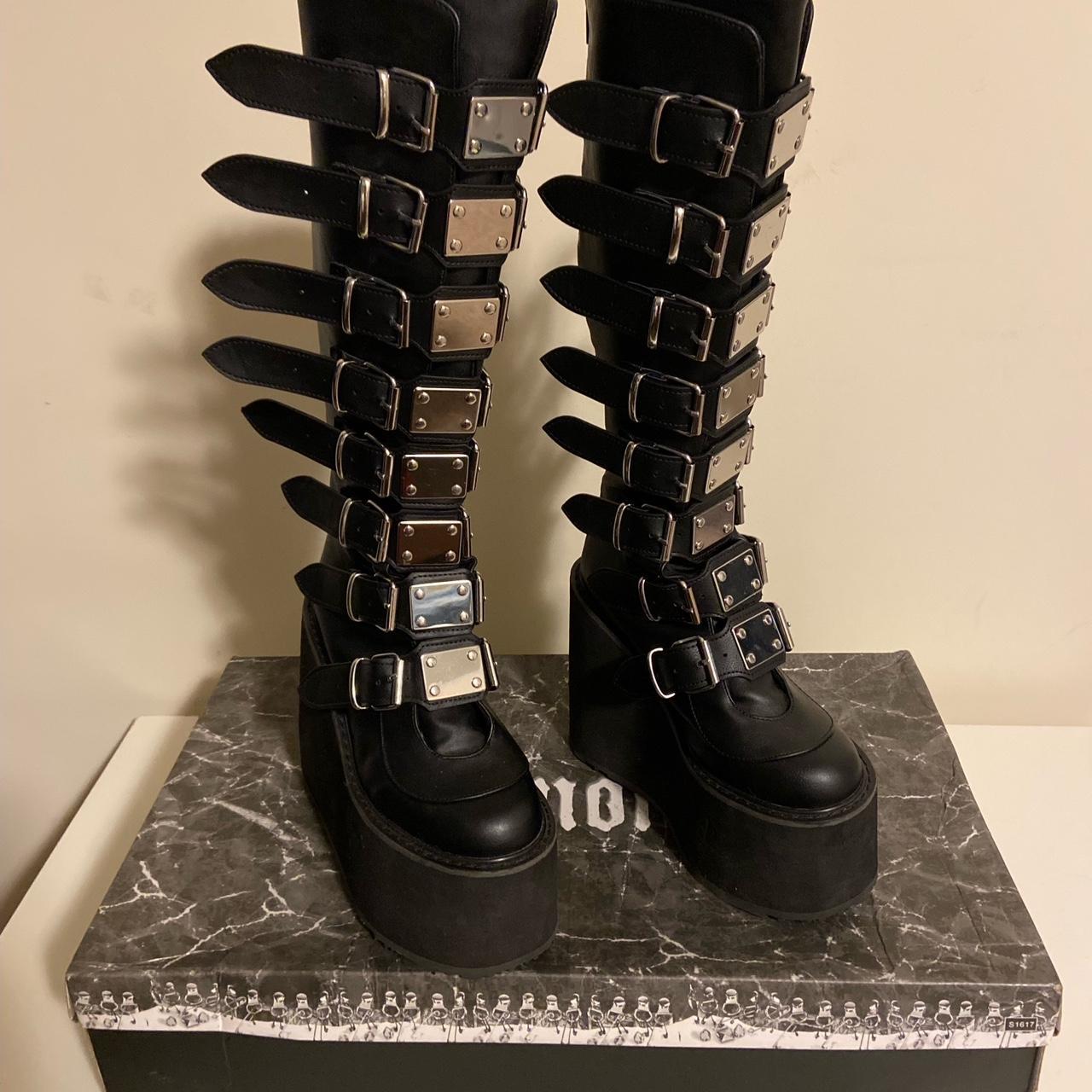 Demonia Women's Platform Boots - Black - US 6 – S… - image 2