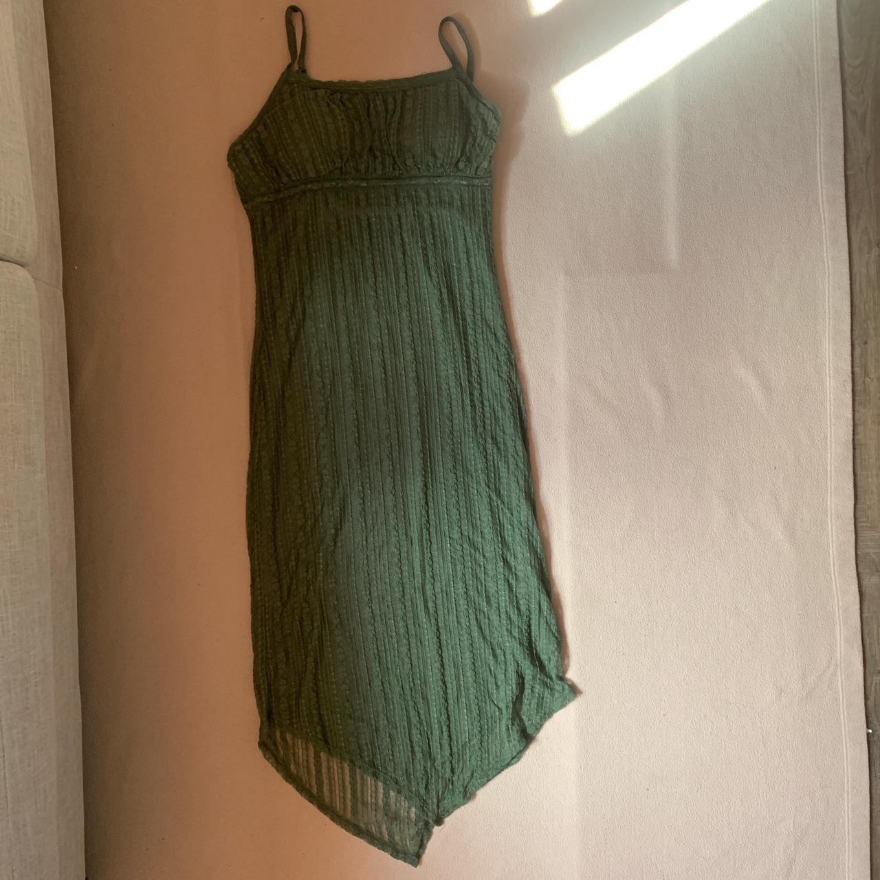 No Boundaries green stretch lace dress About. Depop