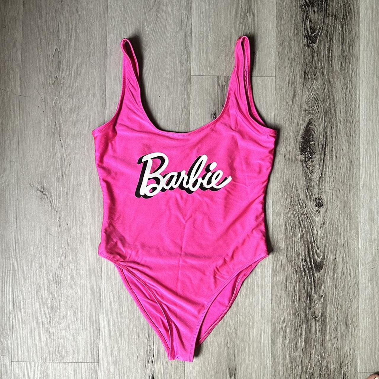 Barbie pink one piece swimsuit, High Depop