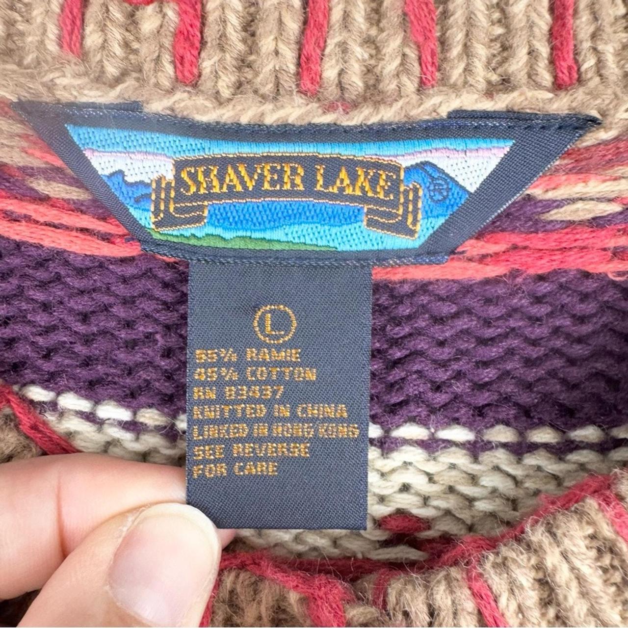 Source Unknown Women's Sweater - Tan/Red - L – Vi… - image 5