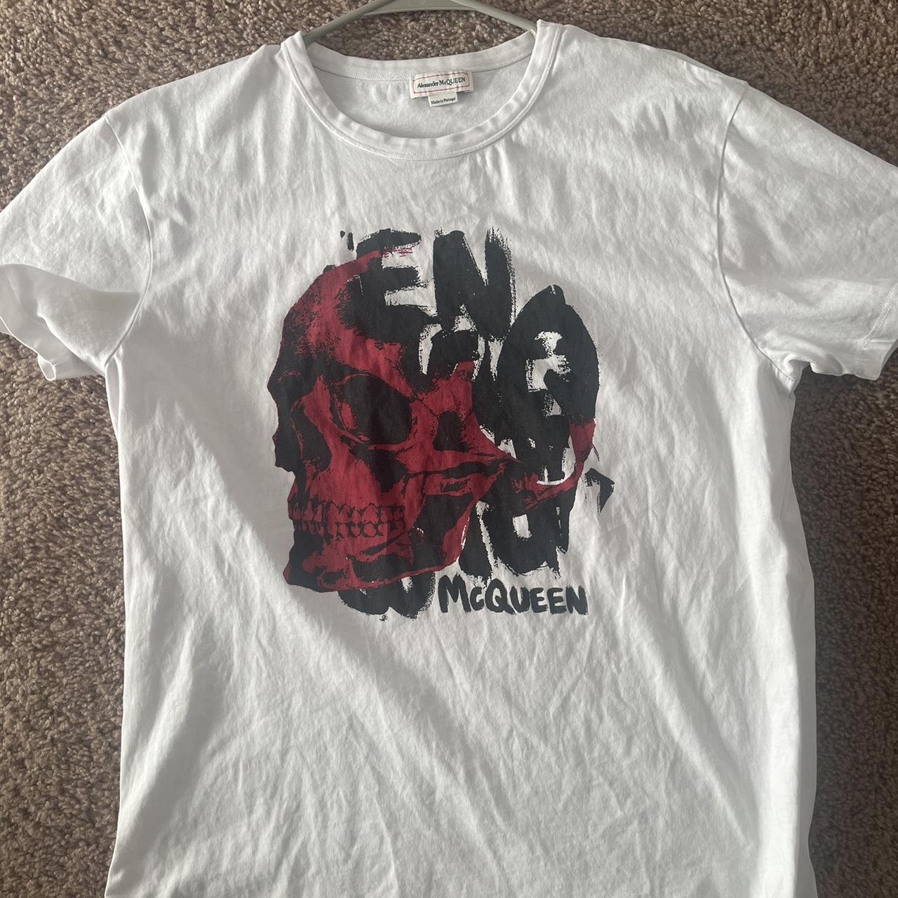 Alexander Mcqueen T shirt (GRAFFITI SKULL PRT ON