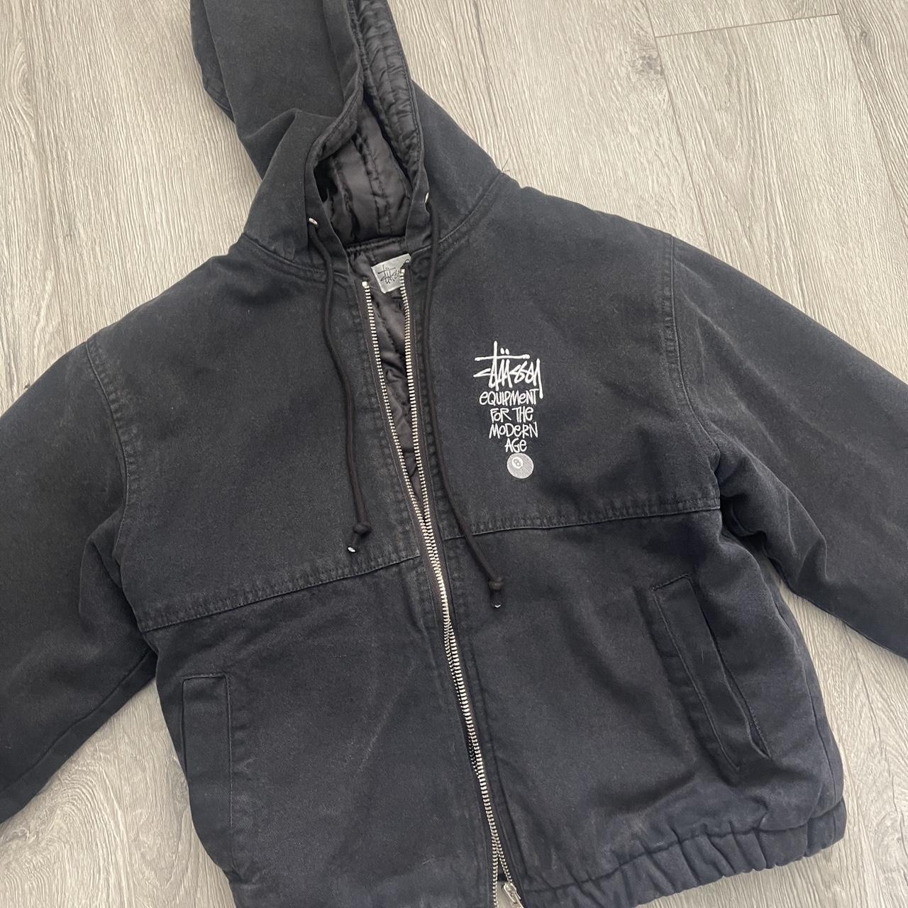 Stussy SS-Link Zip Work Jacket - One Wash Size... - Depop