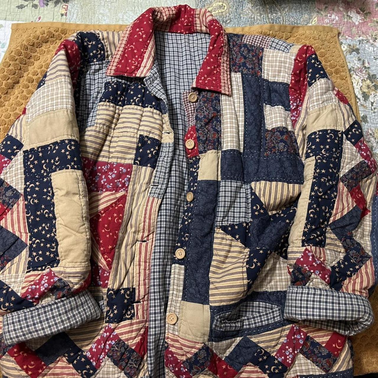 Women's Jacket - Multi - XL – Quilted patchwork j… - image 1