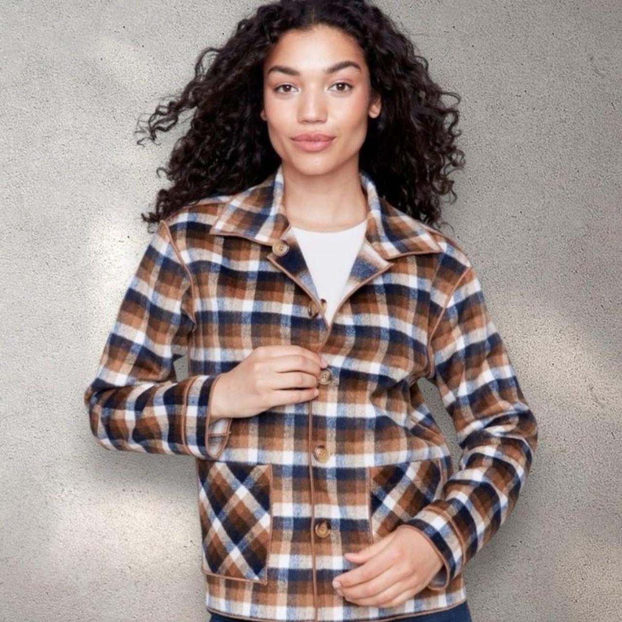 Source Unknown Women's Polyester Jacket - Brown/C… - image 2