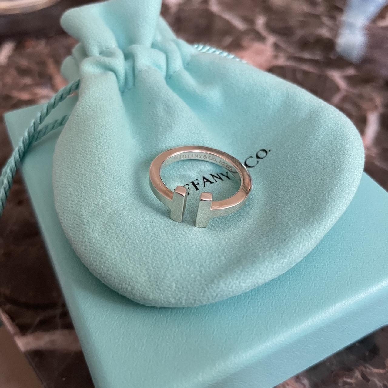 Tiffany T Square Ring in Silver - brand new with... - Depop