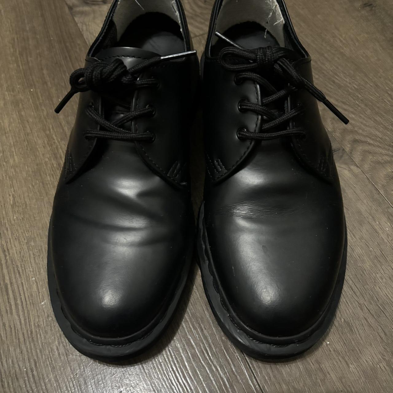 Doc Martens 1461 Mono Size 7 mens Creased up Has... - Depop