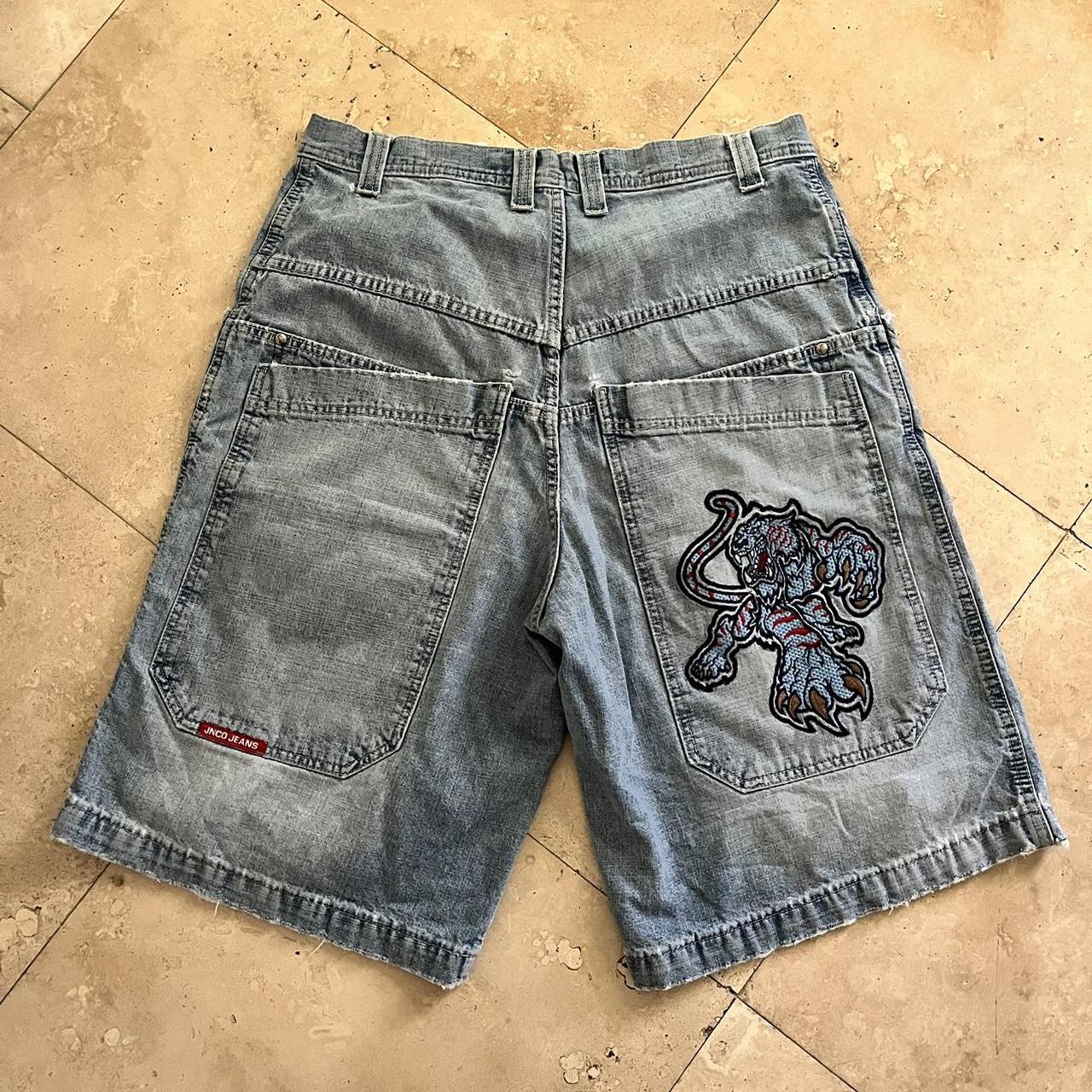 Rare Pelle Pelle half pants, jorts, or Jnco style shorts.