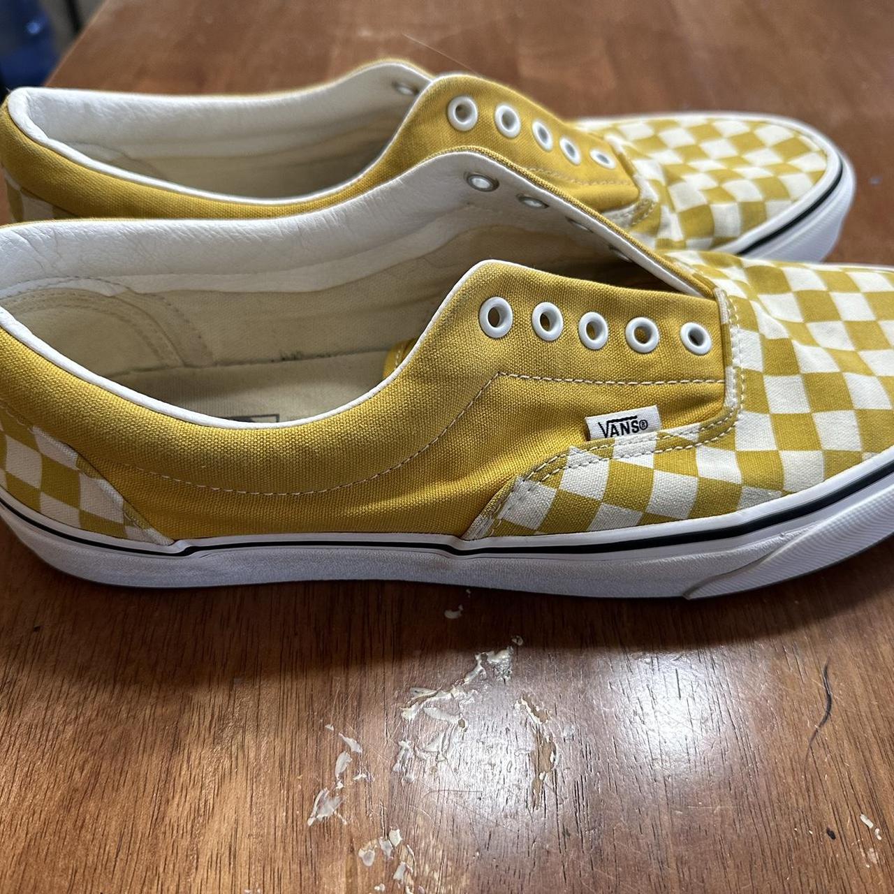 Checkered yellow vans hotsell