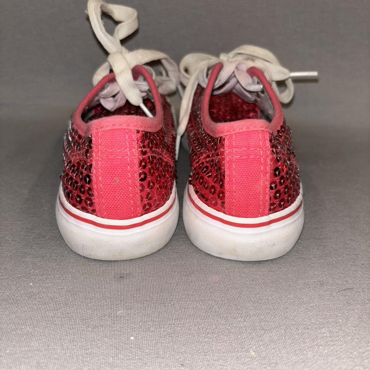 Pink orders sequin tennis shoes