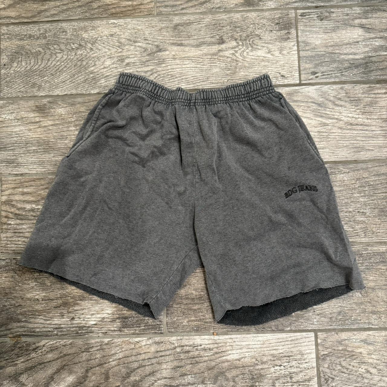 Dark gray/black BDG sweat shorts size... - Depop