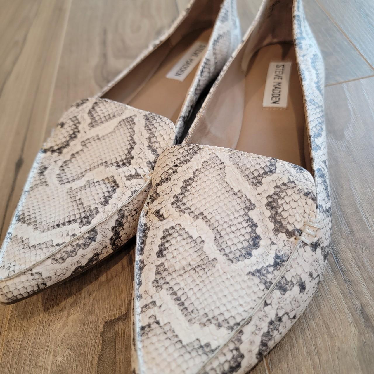 Snakeskin flats steve madden online