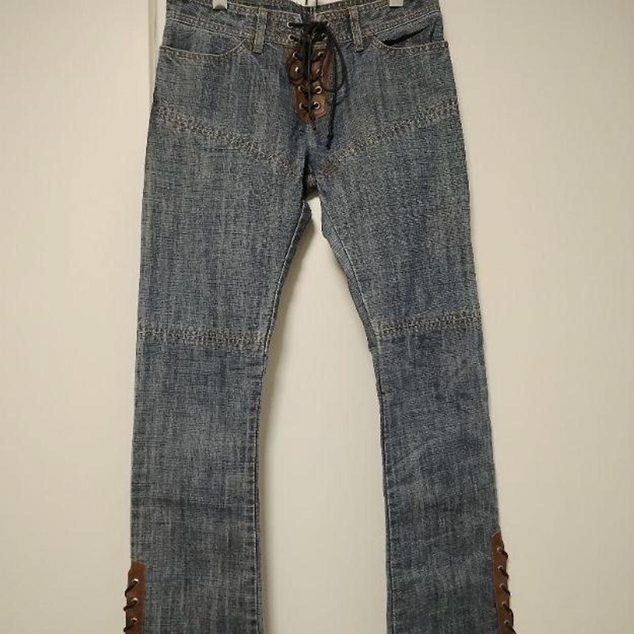 Rare] Roen×CHIKAKO double lace-up boot cut