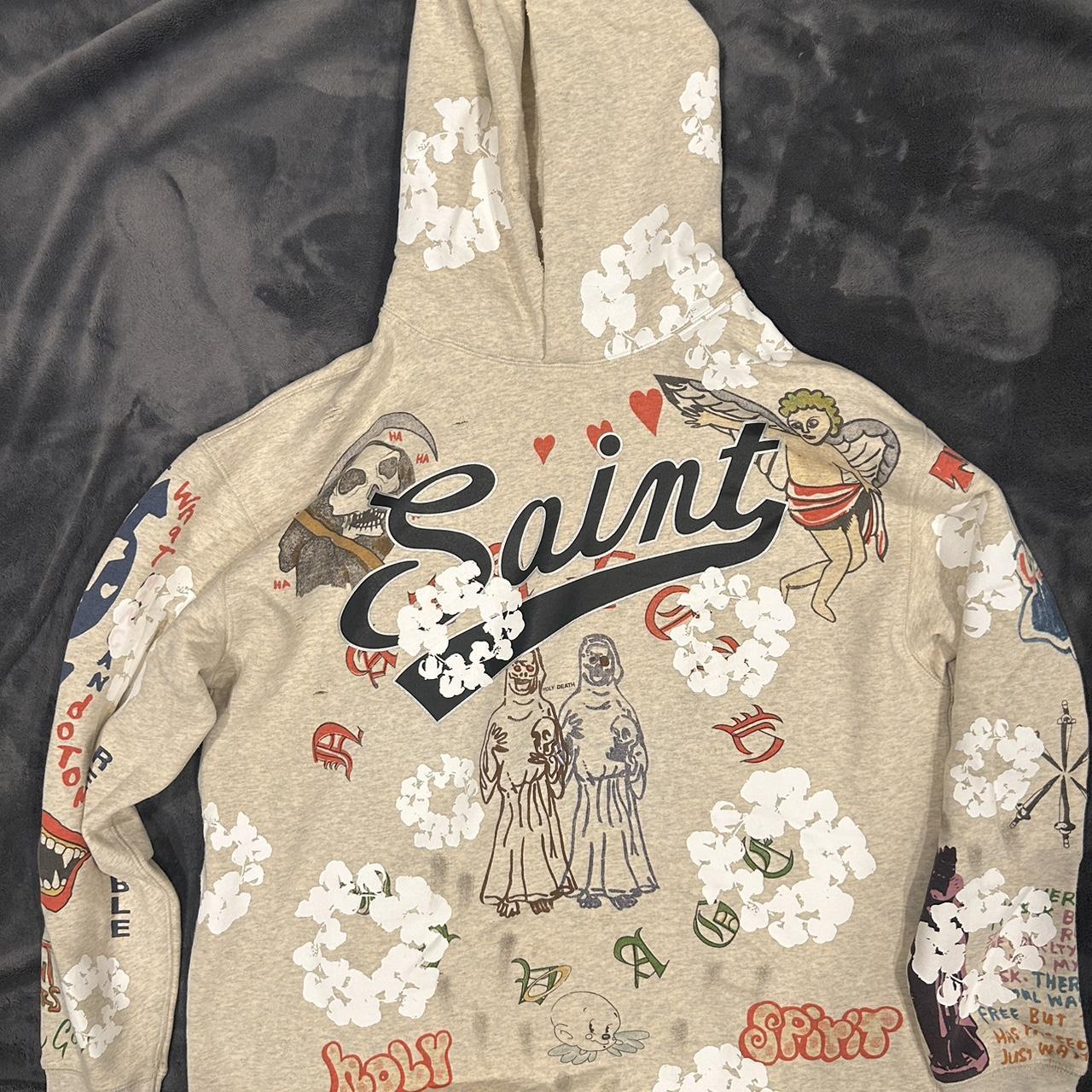 Denim tears saint micheal hoodie | Depop