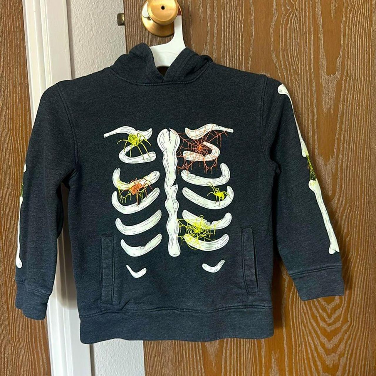 Kids Cat Jack Glow in the Dark Skeleton Hoodie. Depop