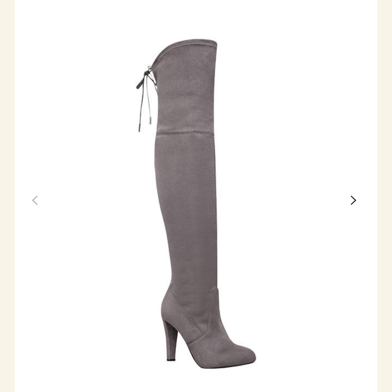 Kurt Geiger Carvela Sammy boots in grey suede