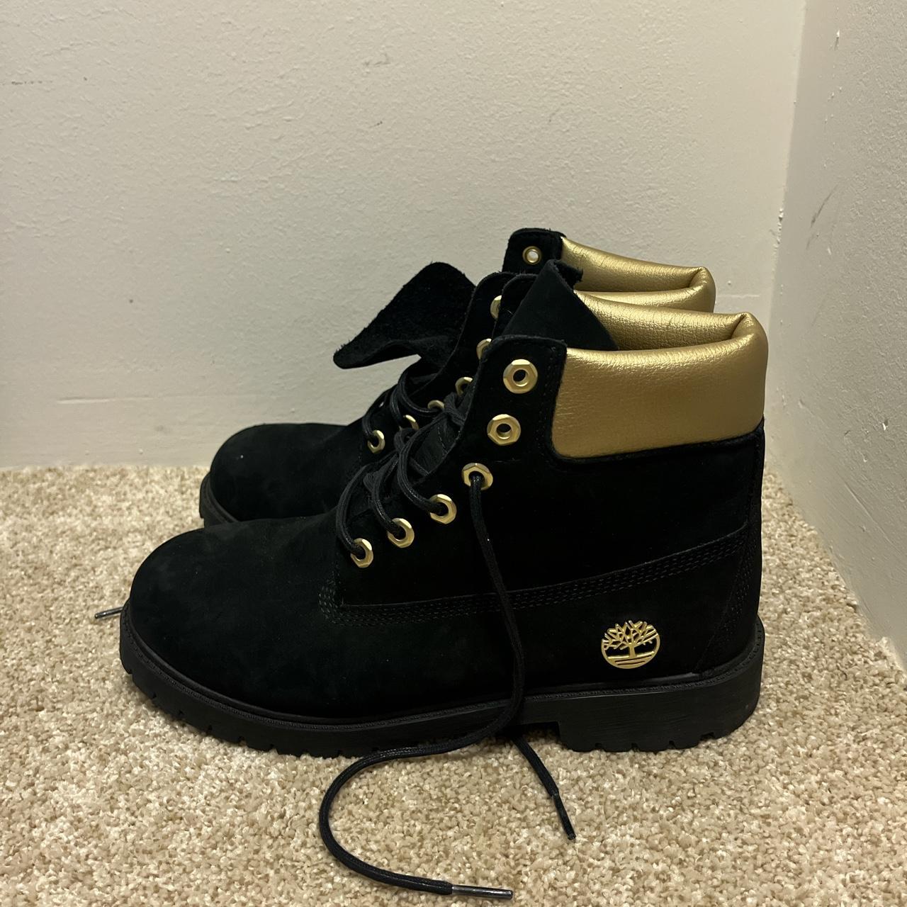 Limited edition black and gold timberlands sale