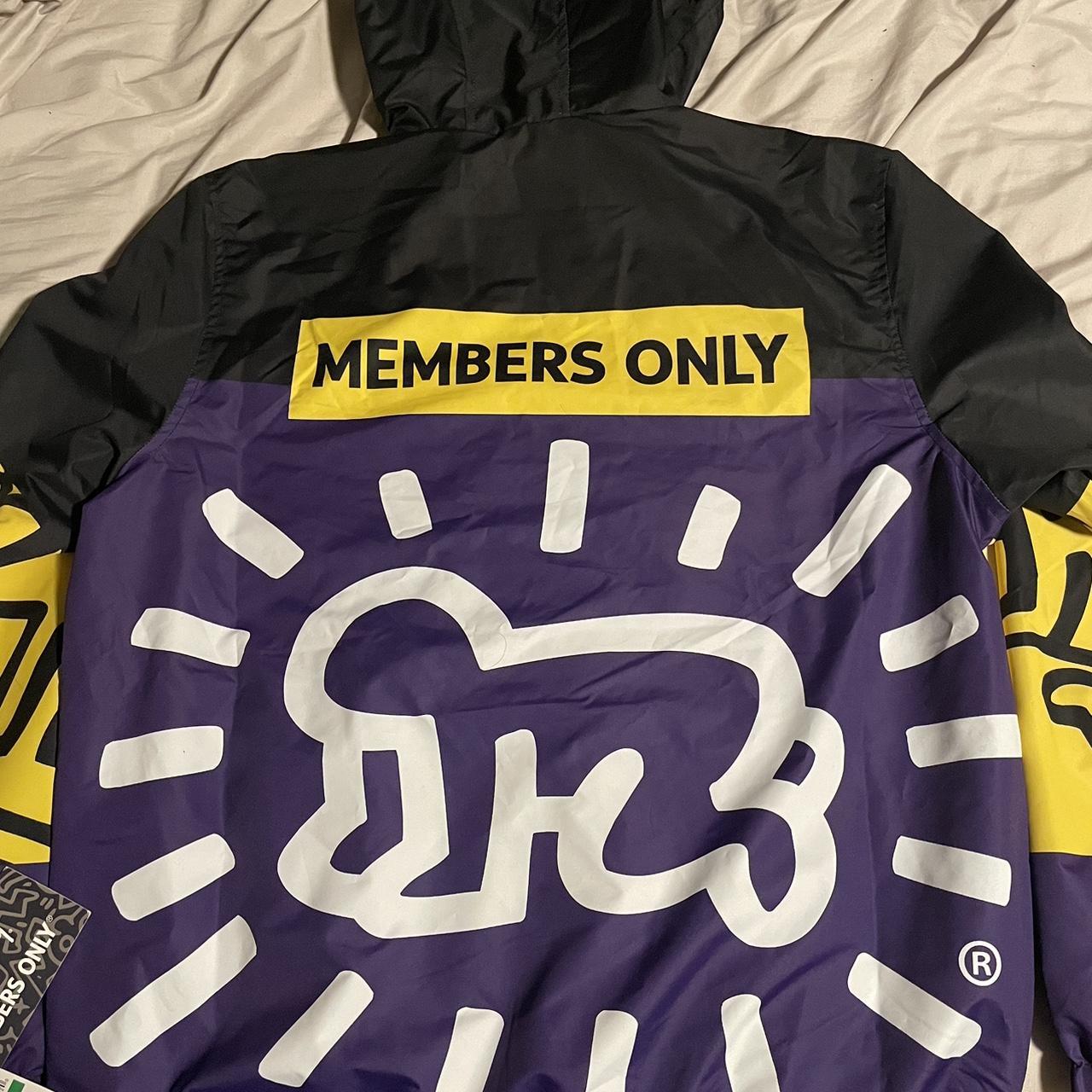 MEMBERS ONLY X KEITH HARING WINDBREAKER JACKET Depop