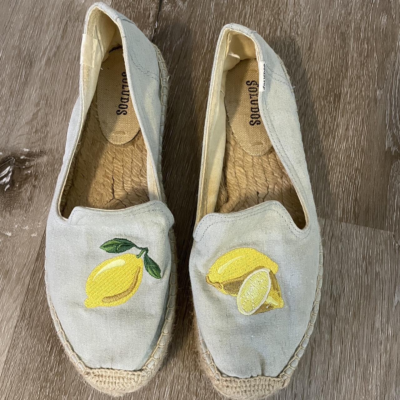 Lemon Soludos Espadrilles 7.5 Some light stains from