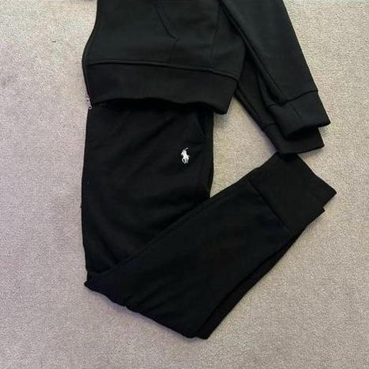 Black Ralph Lauren tracksuit - Depop