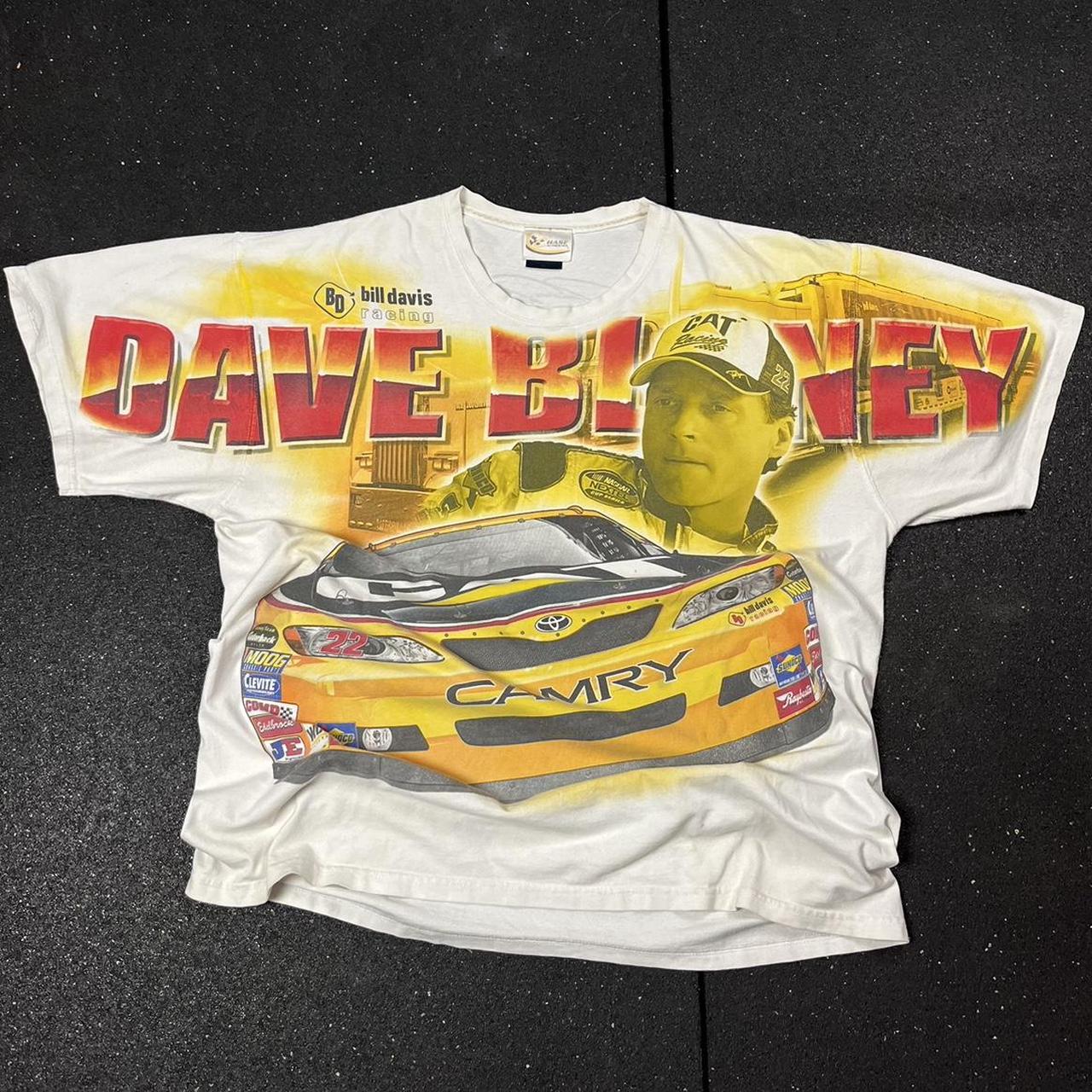 Vintage Dave Blaney aop nascar deals t shirt