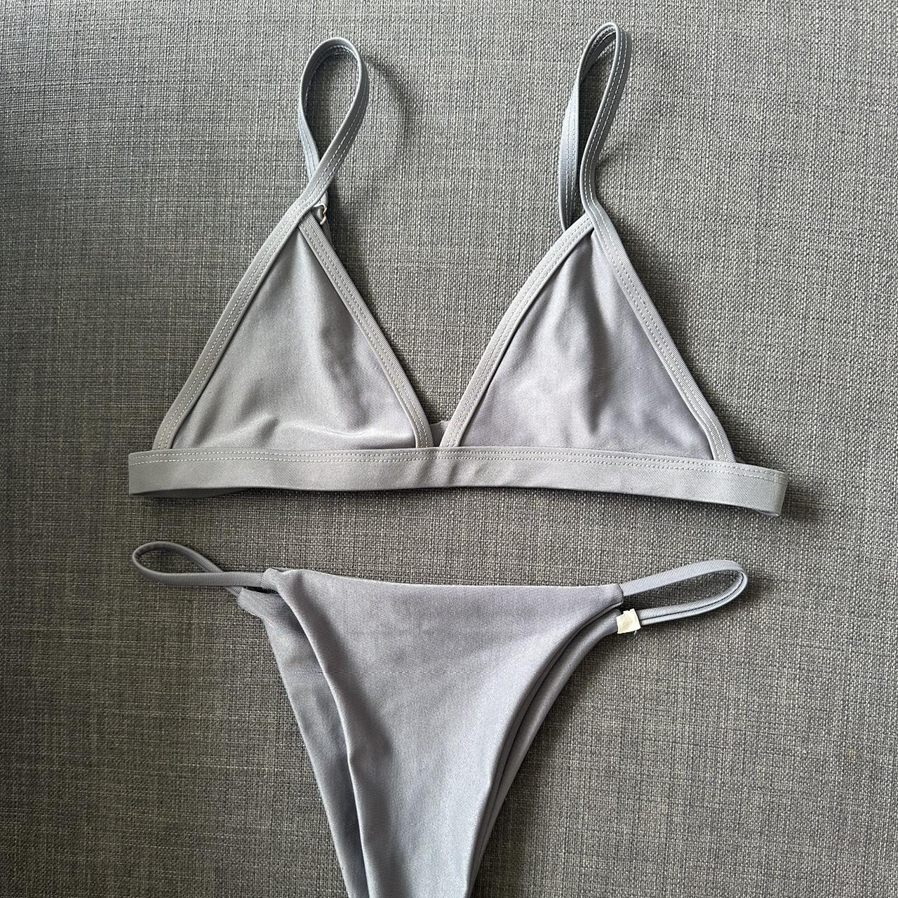 Gray bikini set - Depop