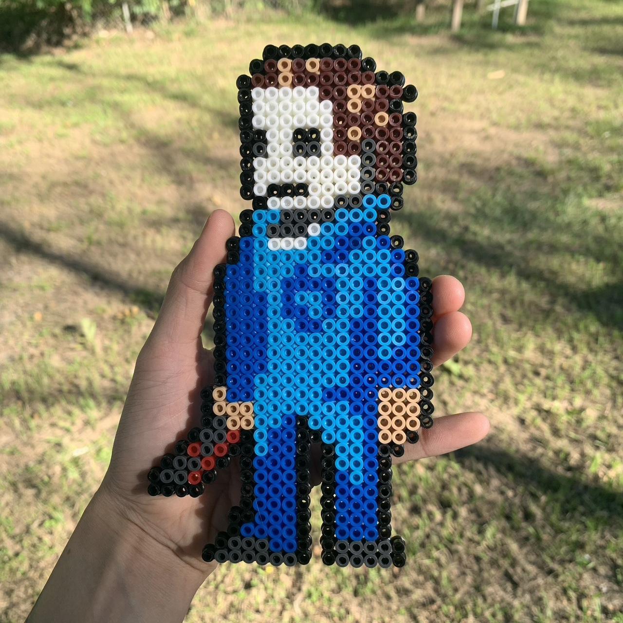 Huge Perler Bead Paintings Michael Myers Large Perler Art Handmade