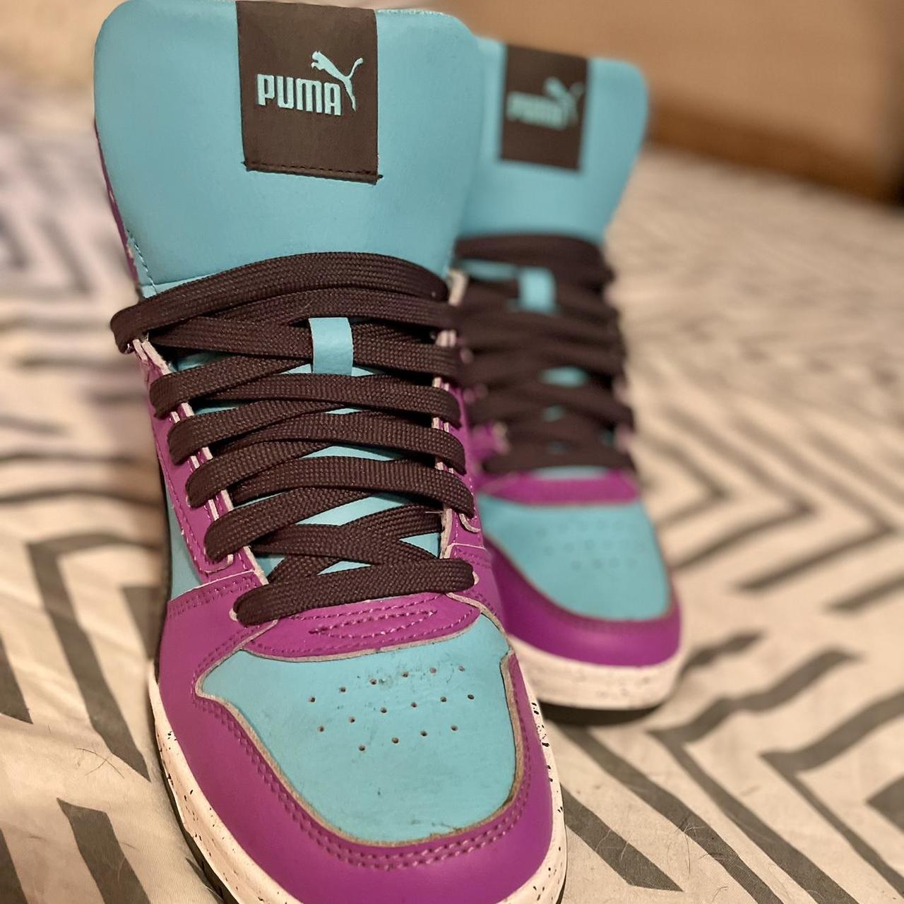 Puma high tops womens purple best sale