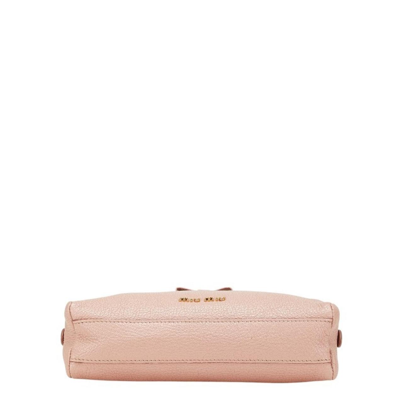 Miu Miu Women's Leather Bag - Pink – Miu Miu Miu … - image 3