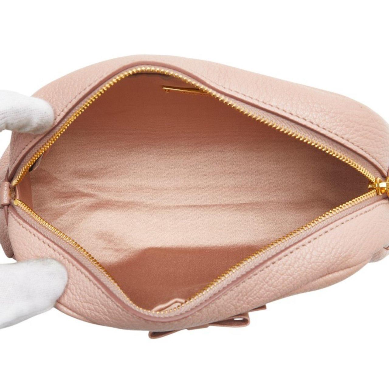 Miu Miu Women's Leather Bag - Pink – Miu Miu Miu … - image 8