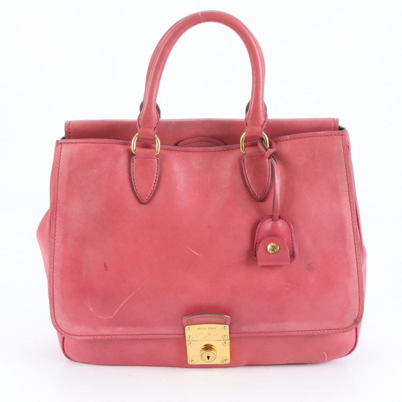 Miu Miu Women's Leather Bag - Pink – Miu Miu Miu … - image 1