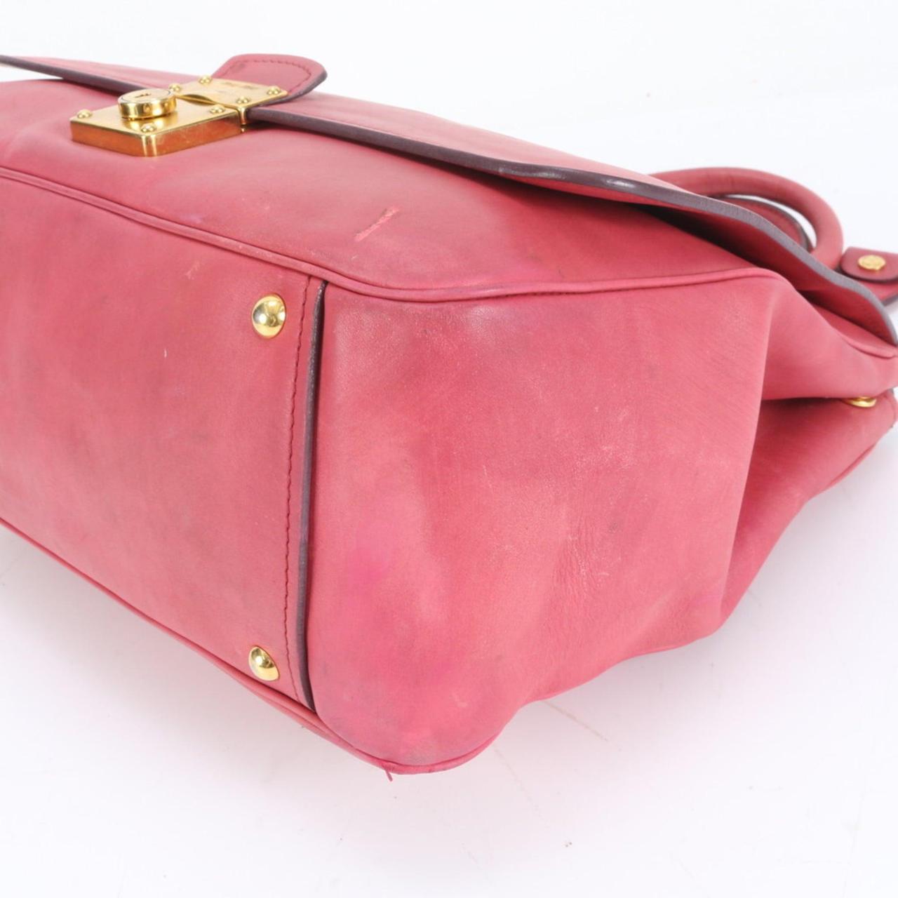 Miu Miu Women's Leather Bag - Pink – Miu Miu Miu … - image 5