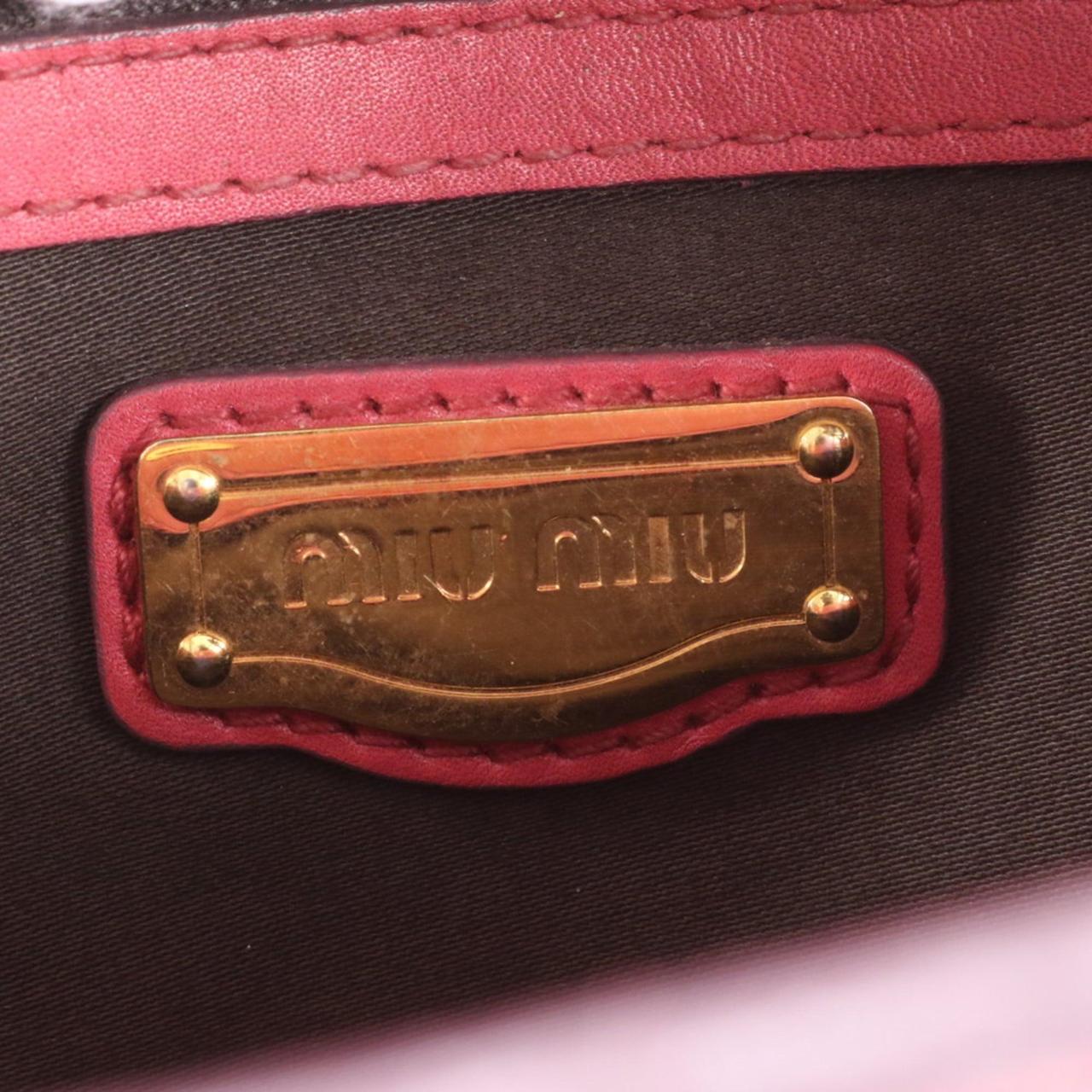 Miu Miu Women's Leather Bag - Pink – Miu Miu Miu … - image 8