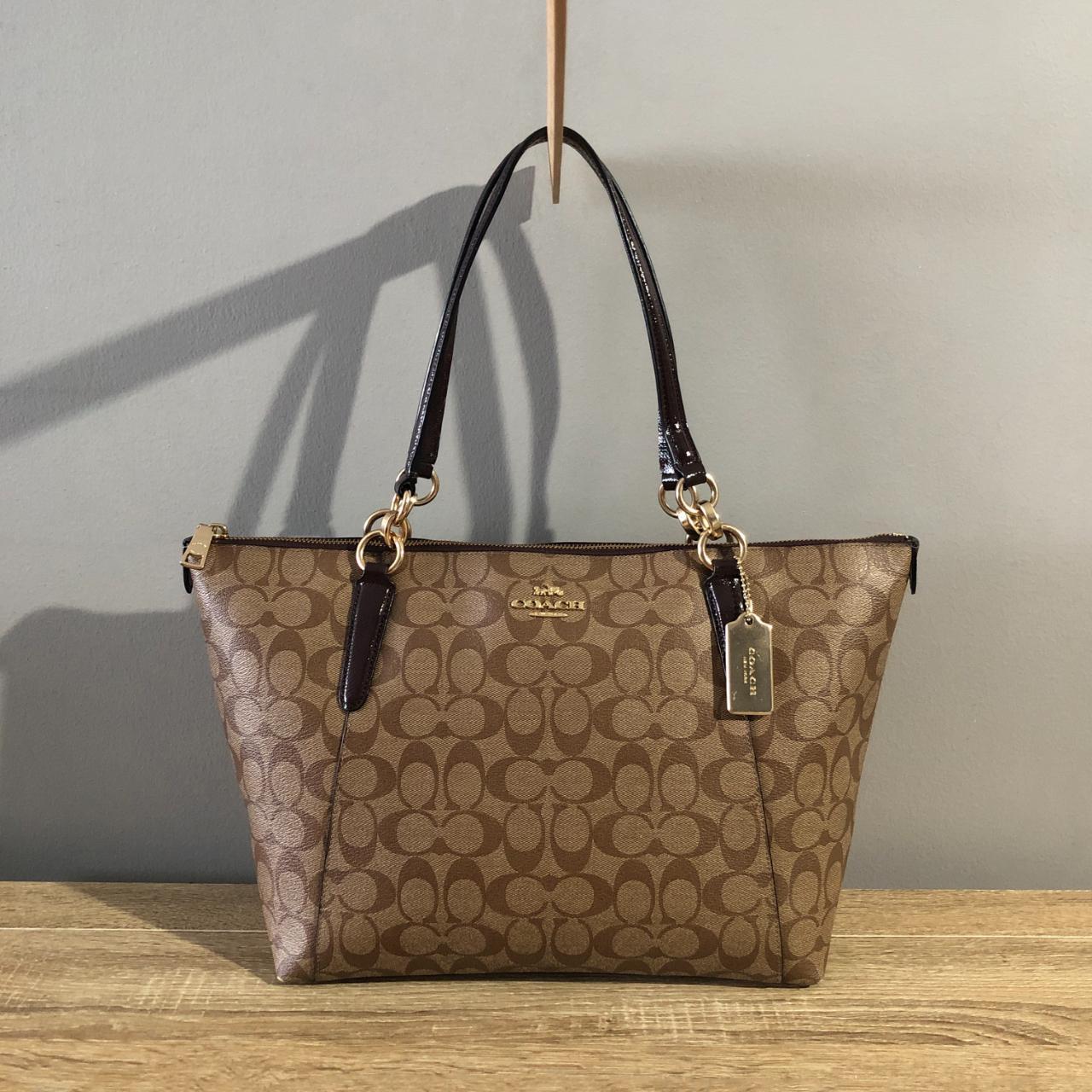 Coach signature ava tote bag best sale