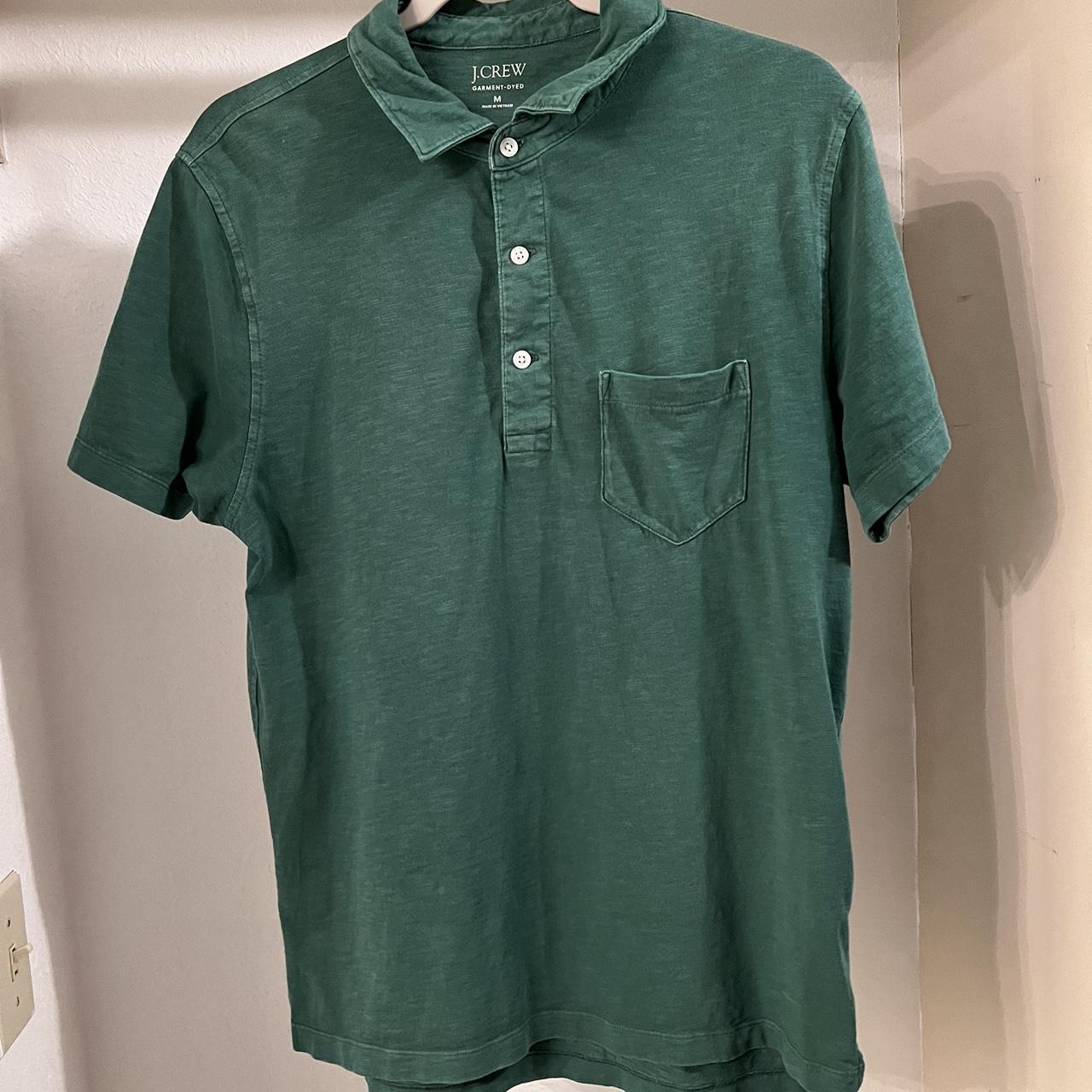 Crew Garment-Dyed Slub Cotton Polo,