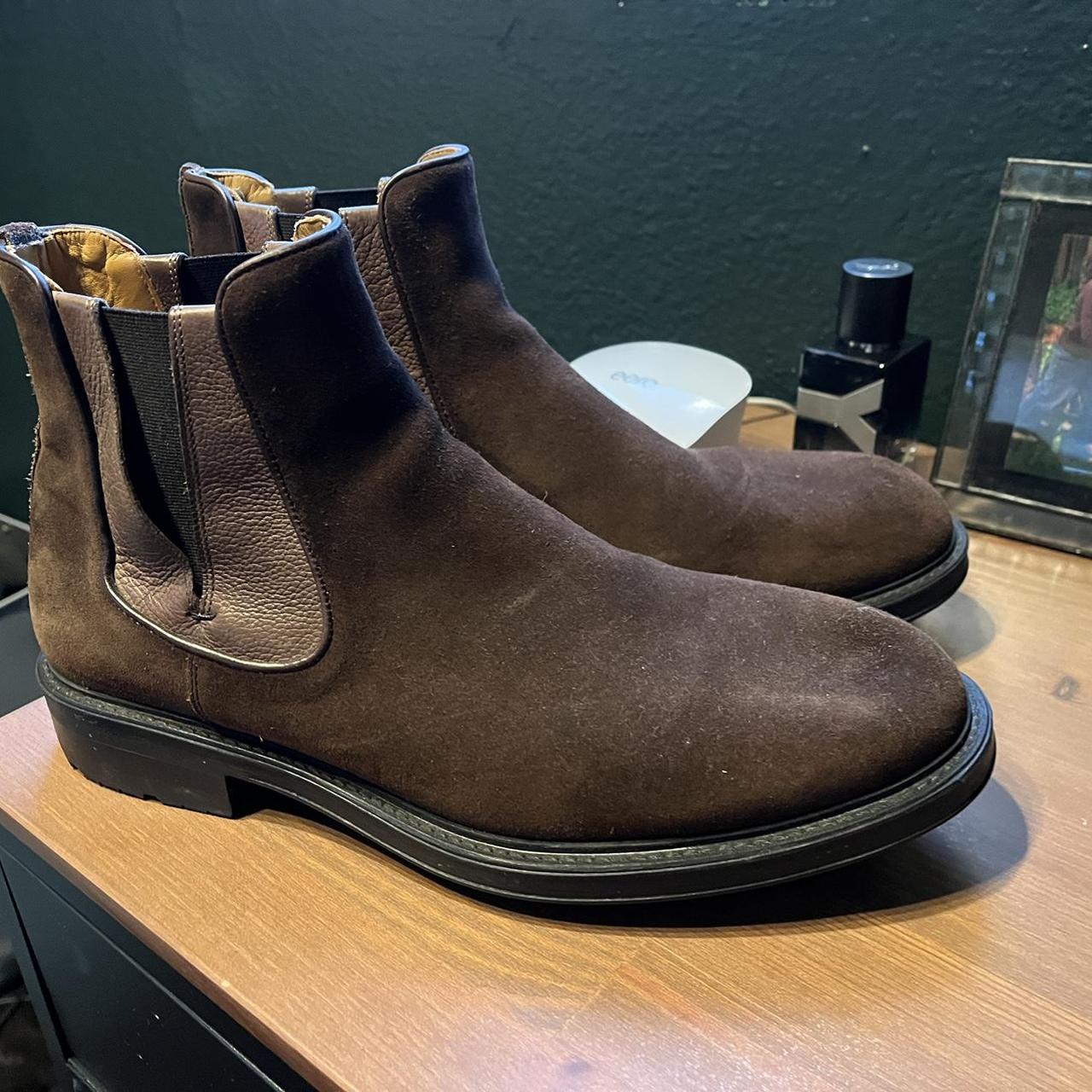 Magnanni suede Chelsea boots worn 3 times condition. Depop