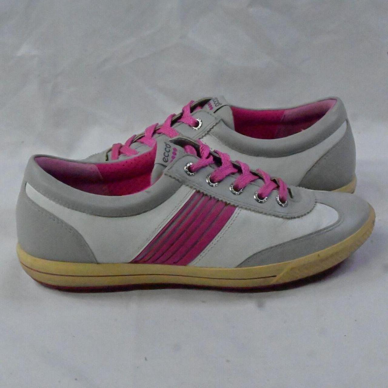 ECCO Golf Shoes Women Size 7 US 38 EU White Pink. Depop