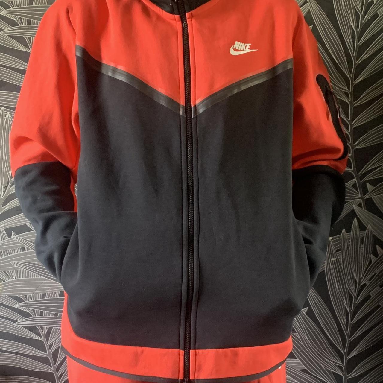 Tech Fleece Red And Black Nike Jacket Mens Men's Nike Tech Fleece