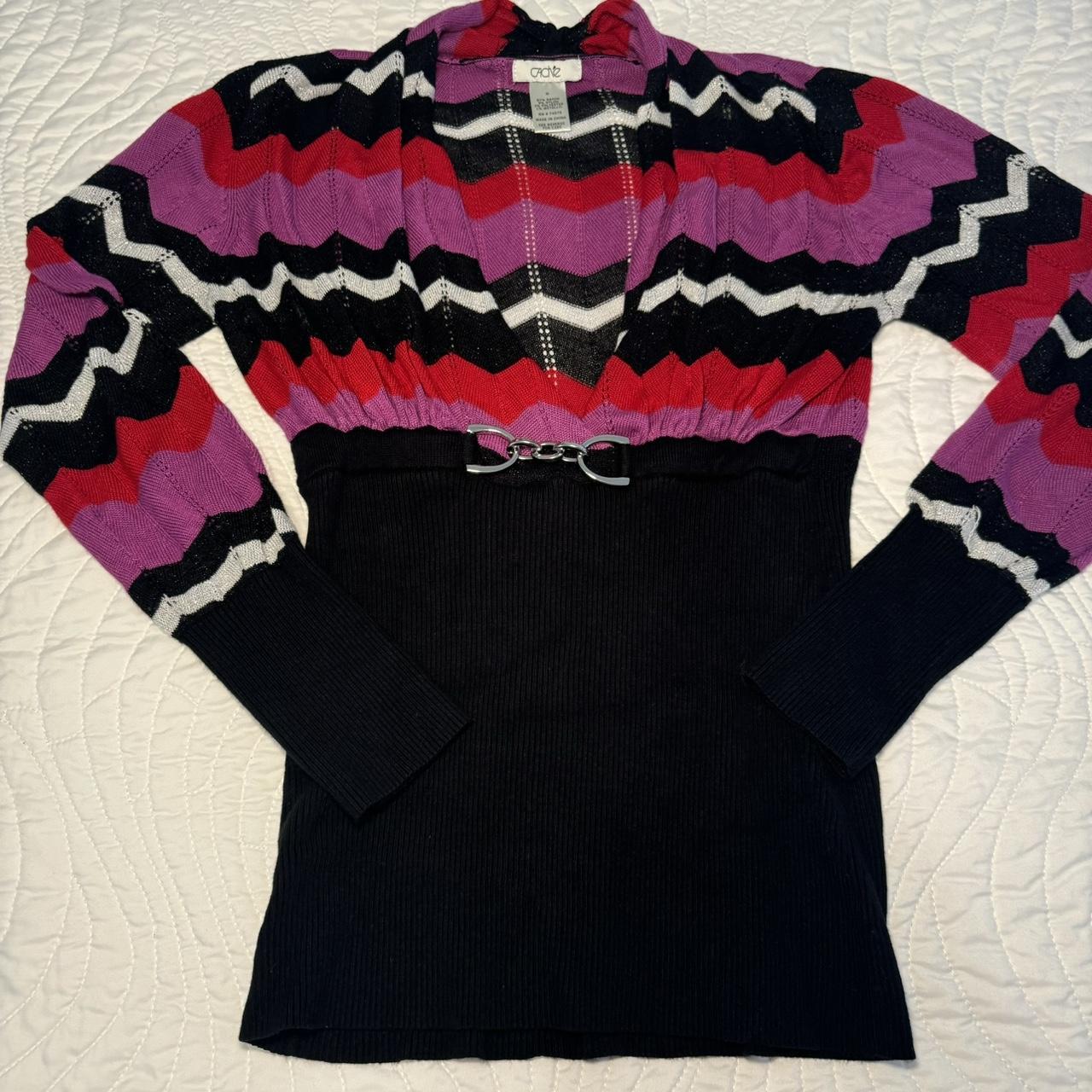 Cache Women's Blouse - Multi/Black - M – size med… - image 1