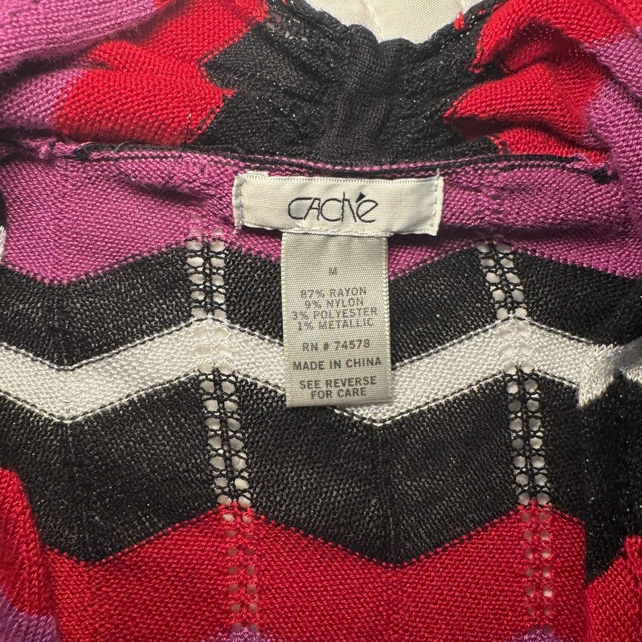 Cache Women's Blouse - Multi/Black - M – size med… - image 3