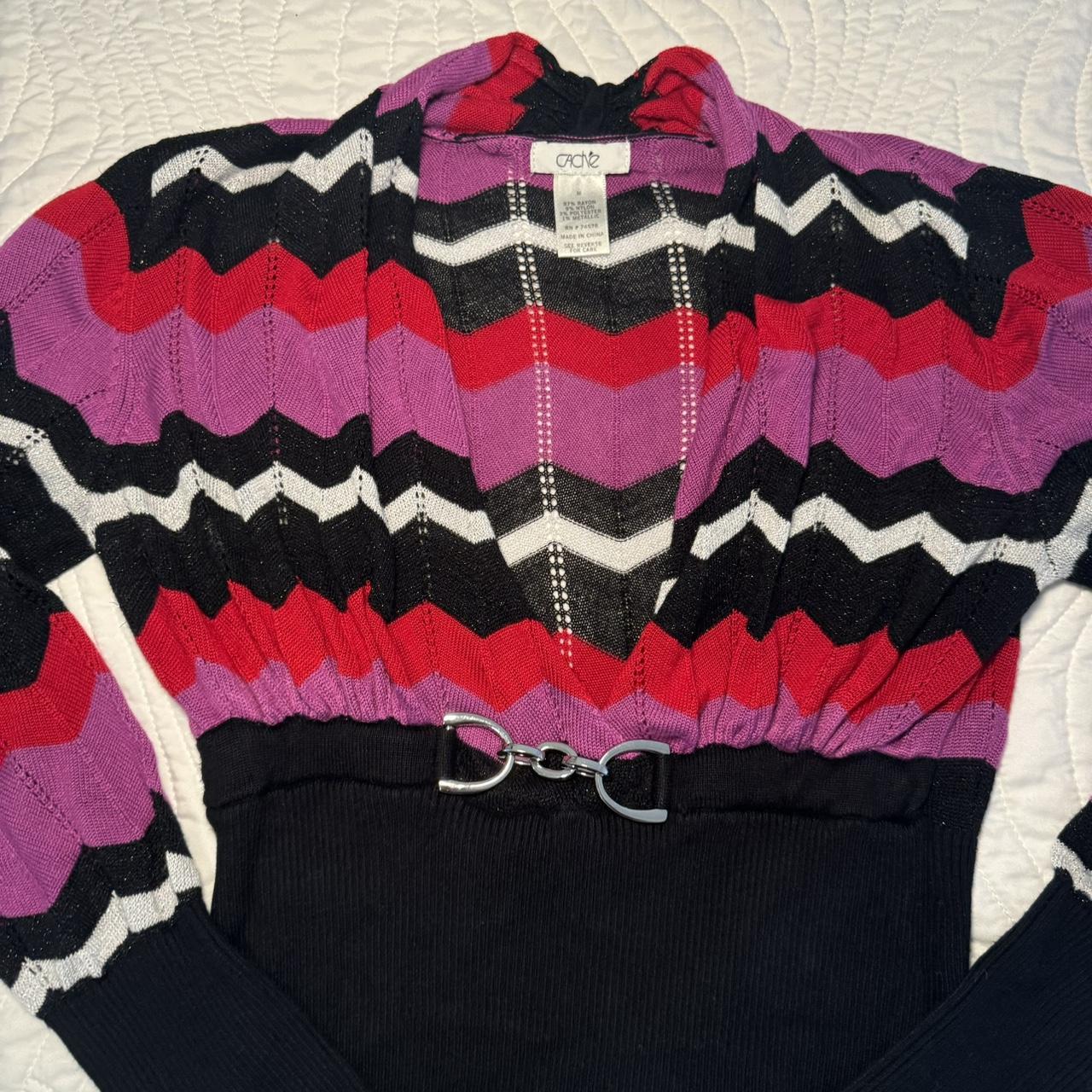 Cache Women's Blouse - Multi/Black - M – size med… - image 4