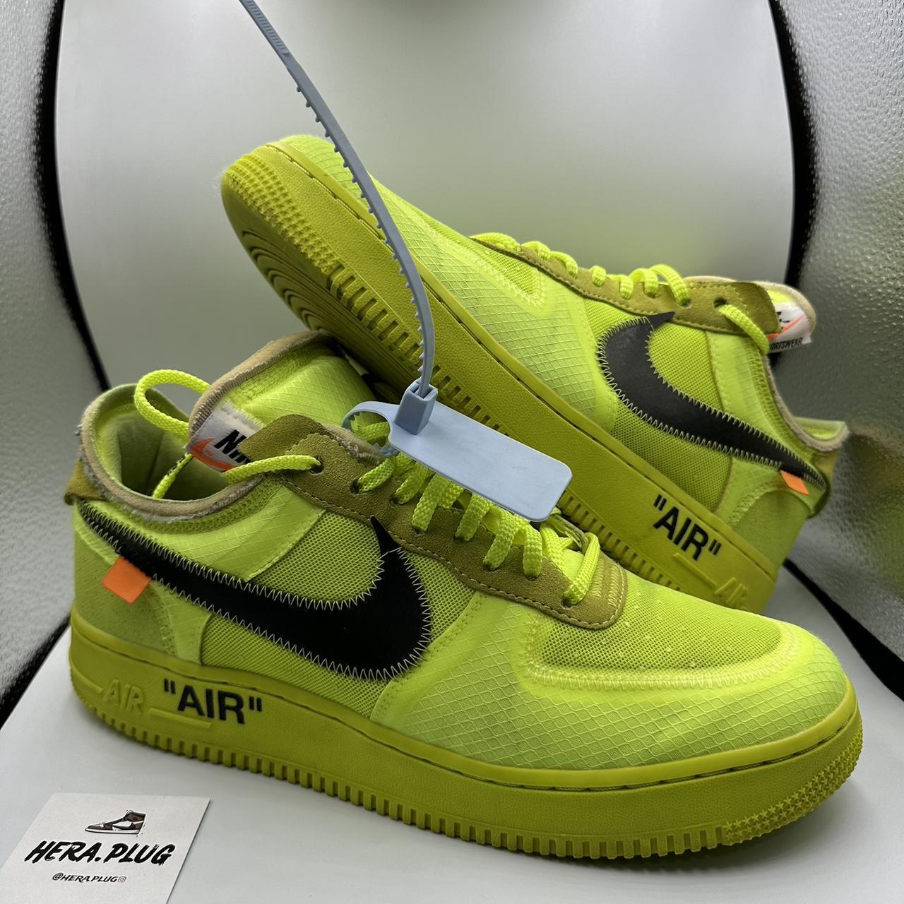 Off white x nike air force 1 volt on sale