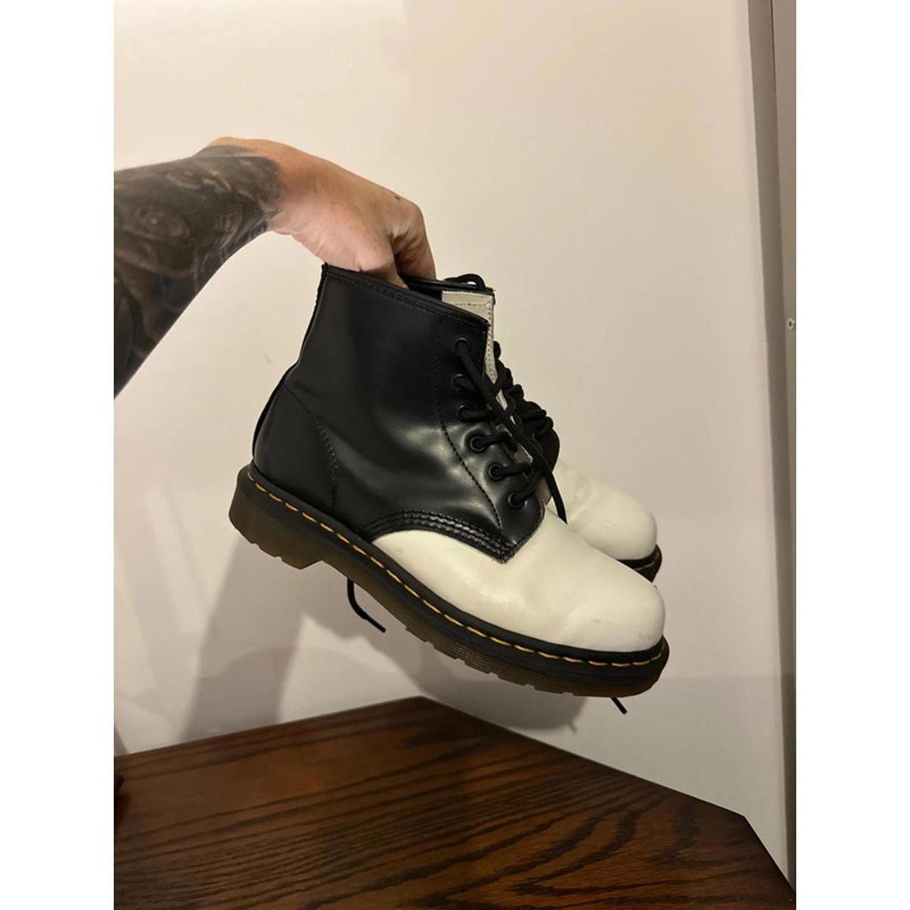 ひいさん　Dr. Martens Jemima ホワイト・ブラック　UK5 Doc Martens Jemima Dr Martens Jemima Size: UK | Depop