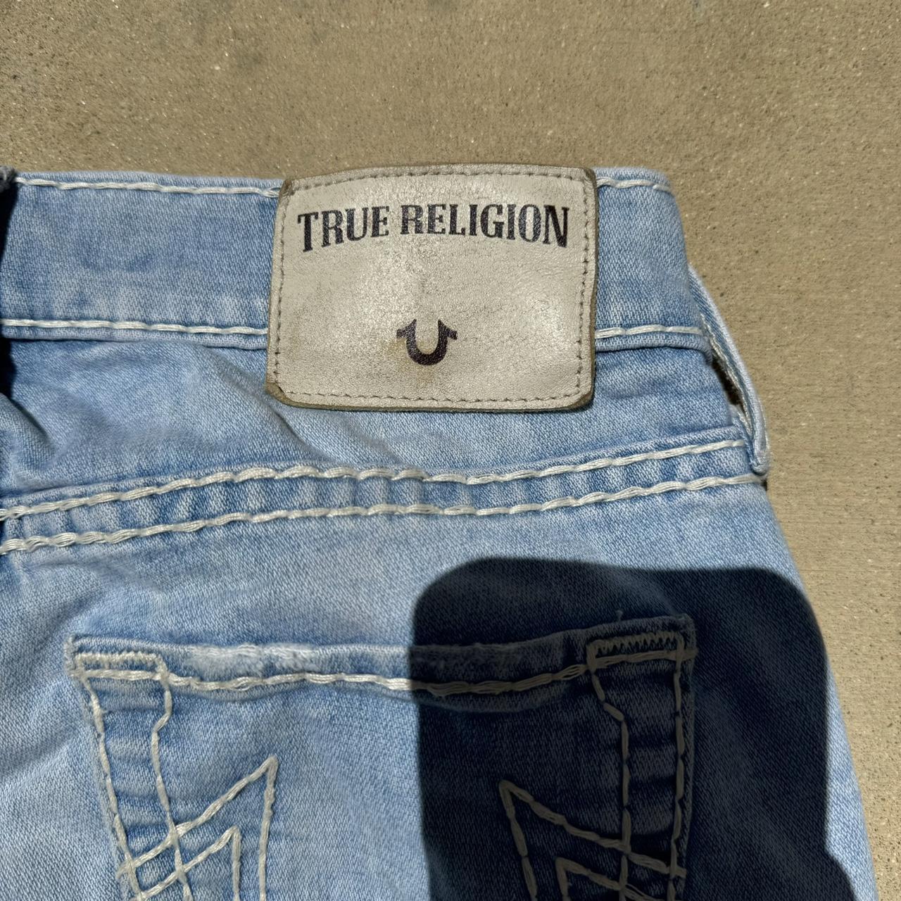True Religion Womens Casey Skinny Jeans Floral Denim Low