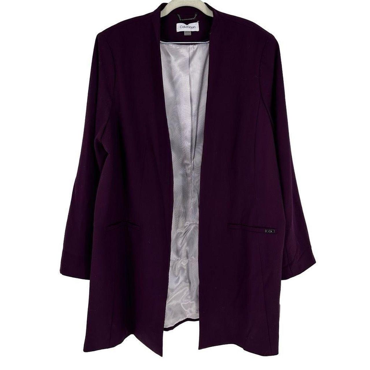 Calvin klein purple blazer best sale