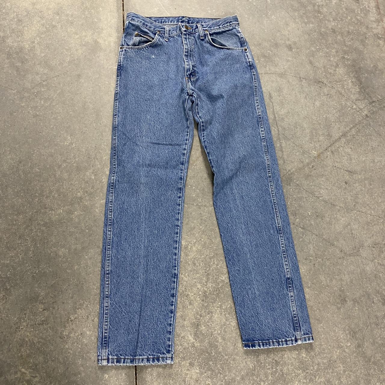 Vintage 90s wrangler straight leg denim jeans 32 x... - Depop