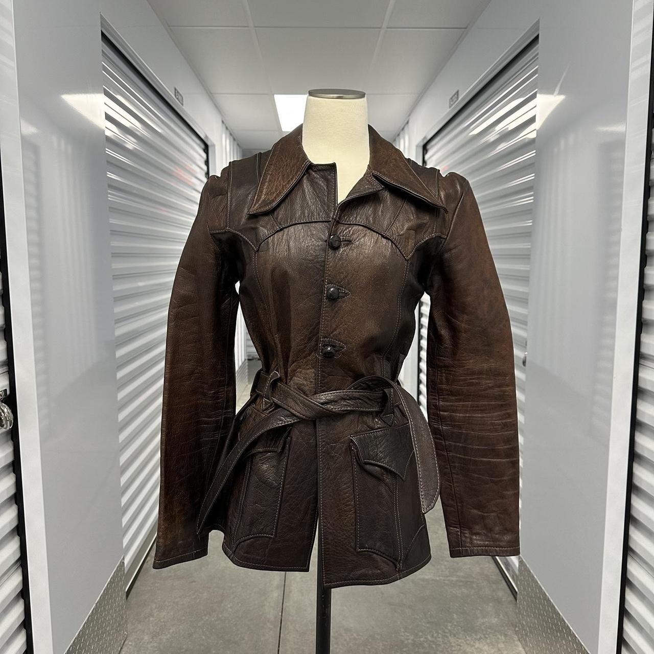 70's イーストウエスト ヴィンテージ フルジップ レザーブルゾン