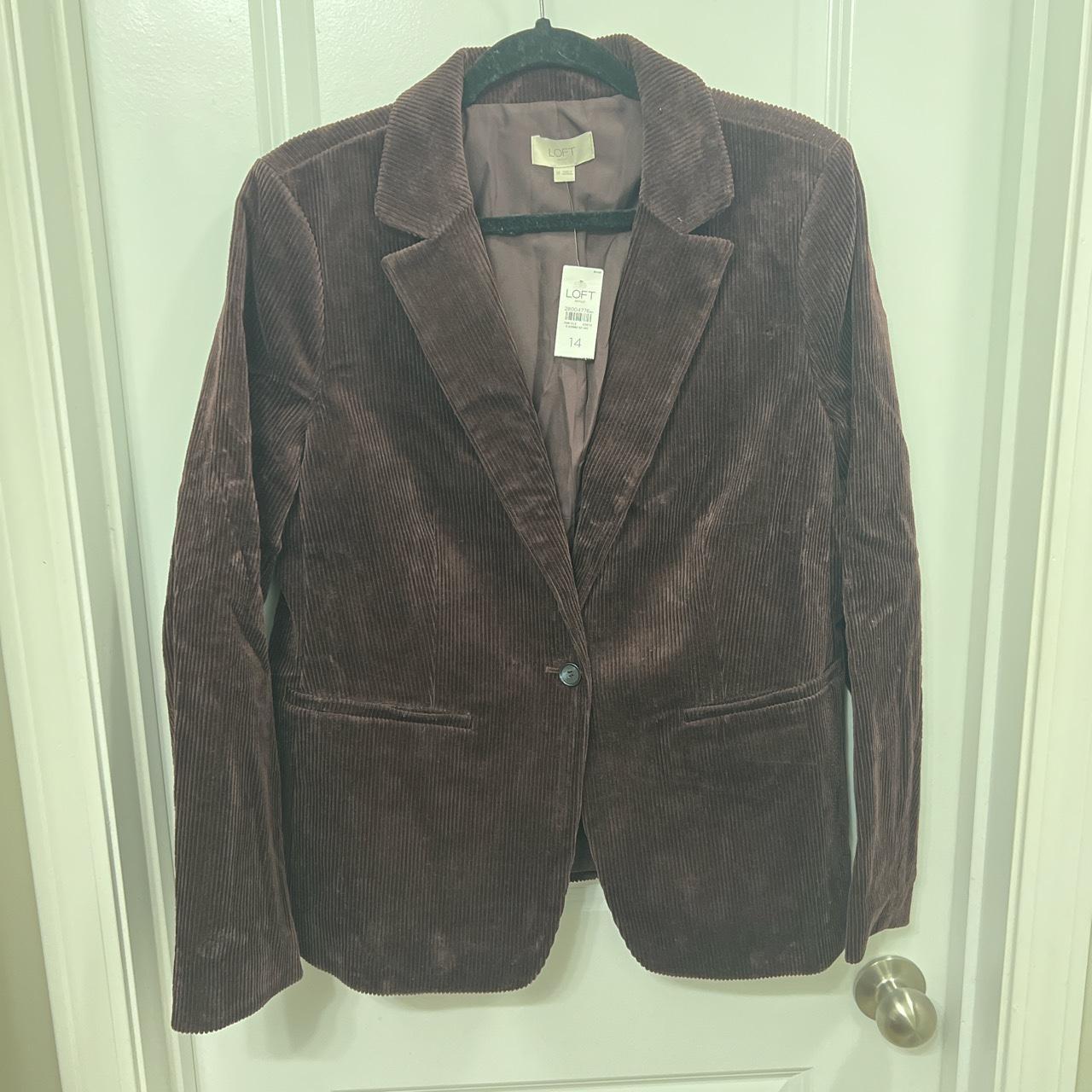 Loft top purple coat