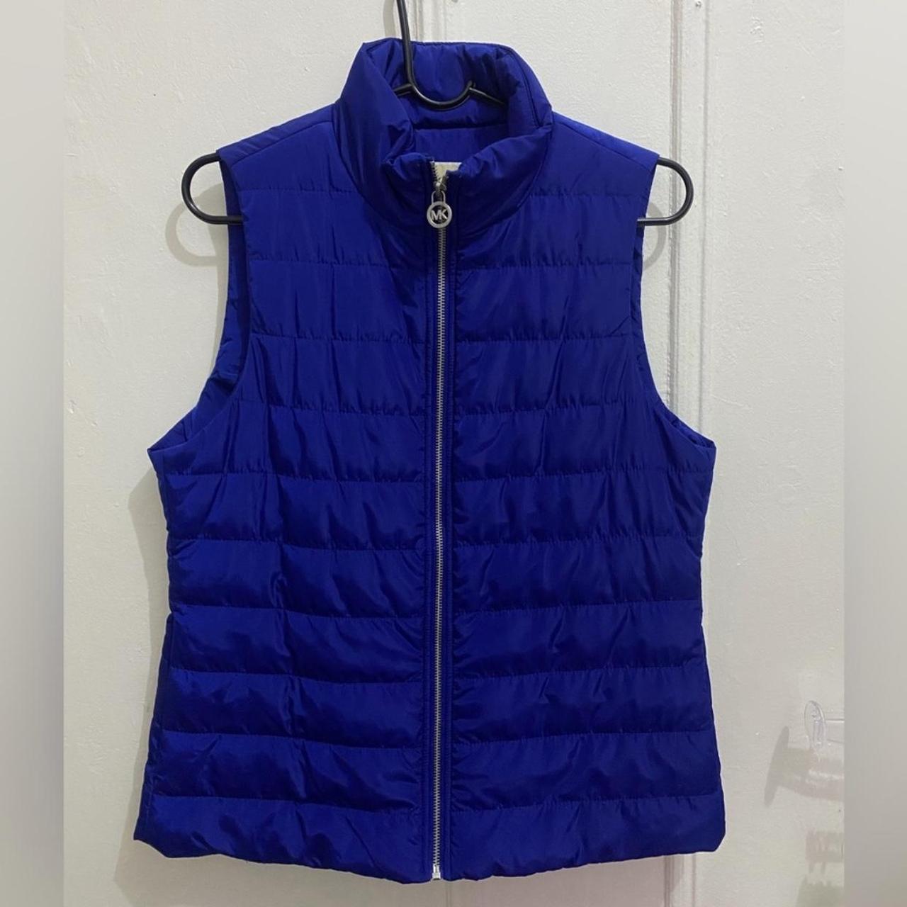 Women's Michael fashion Kors Royal Blue Puffer Vest Size Medium