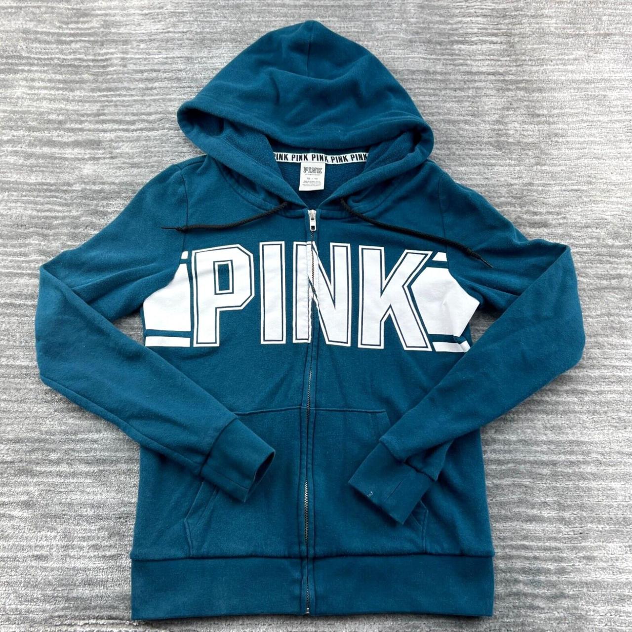 Blue victoria secret hoodie sale